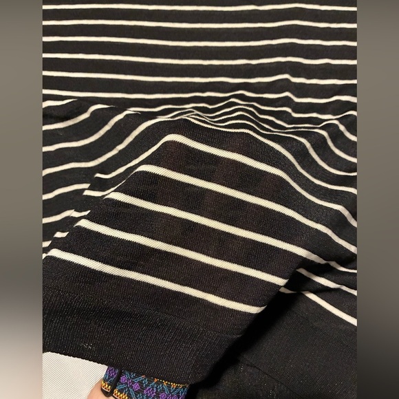 MASSIMO DUTTI Jumper Size Small Relaxed Fit Striped Blouse Nautical Designer - Picture 9 of 9